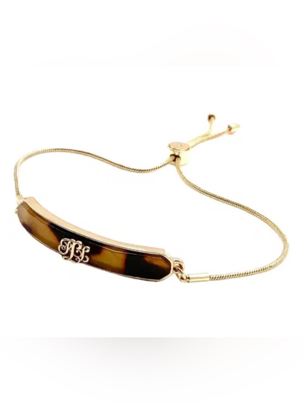 Lauren Ralph Lauren Tortoise Adjustable Slider Bracelet NWT